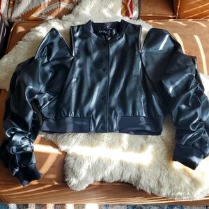 ZIPZIP, runch sleeve, faux bomber jacket